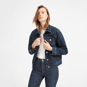 Everlane Denim Jacket Vintage Dark Blue Wash NWT